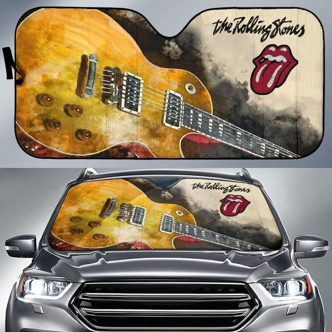 The Rolling Stones Car Auto Sun Shade Guitar Rock Band Universal Fit 174503 - CarInspirations
