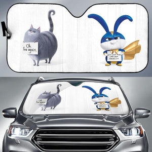 The Secret Life Of Pets Captain Snowball & Chloe Auto Sun Shade Universal Fit 111204 - CarInspirations