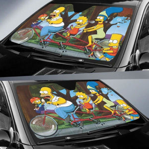The Simpson Family Car Sun Shades 918b Universal Fit - CarInspirations