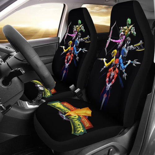 The Six Original Mighty Morphin Power Rangers Car Seat Covers Mn04 Universal Fit 225721 - CarInspirations