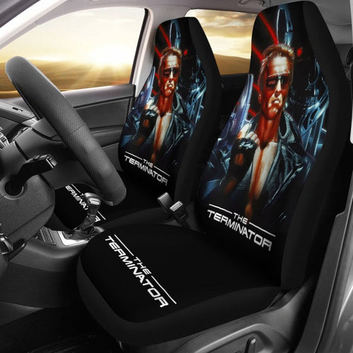 The Terminator Art Car Seat Covers Movie Fan Gift H040620 Universal Fit 225311 - CarInspirations