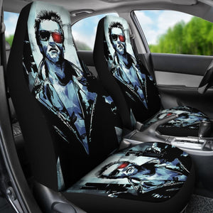 The Terminator Car Seat Covers Movie Fan Gift H040620 Universal Fit 225311 - CarInspirations