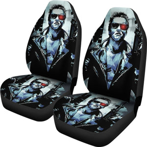 The Terminator Car Seat Covers Movie Fan Gift H040620 Universal Fit 225311 - CarInspirations