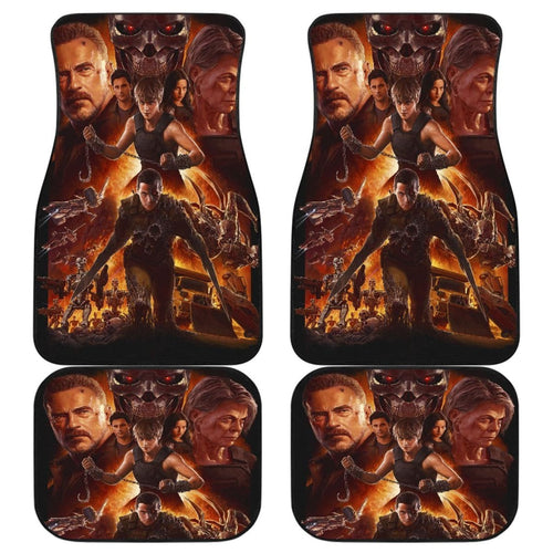 The Terminator Dark Fate Art Car Floor Mats Movie Fan Gift H040620 Universal Fit 225311 - CarInspirations