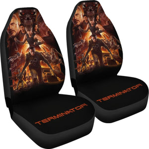 The Terminator Dark Fate Art Car Seat Covers Movie Fan Gift H040620 Universal Fit 225311 - CarInspirations