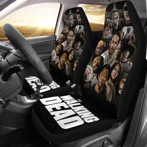 The Walking Dead Characters Art Car Seat Covers Mn05 Universal Fit 225721 - CarInspirations