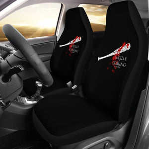 The Walking Dead Lucille Is Coming Car Seat Covers Universal Fit 225721 - CarInspirations