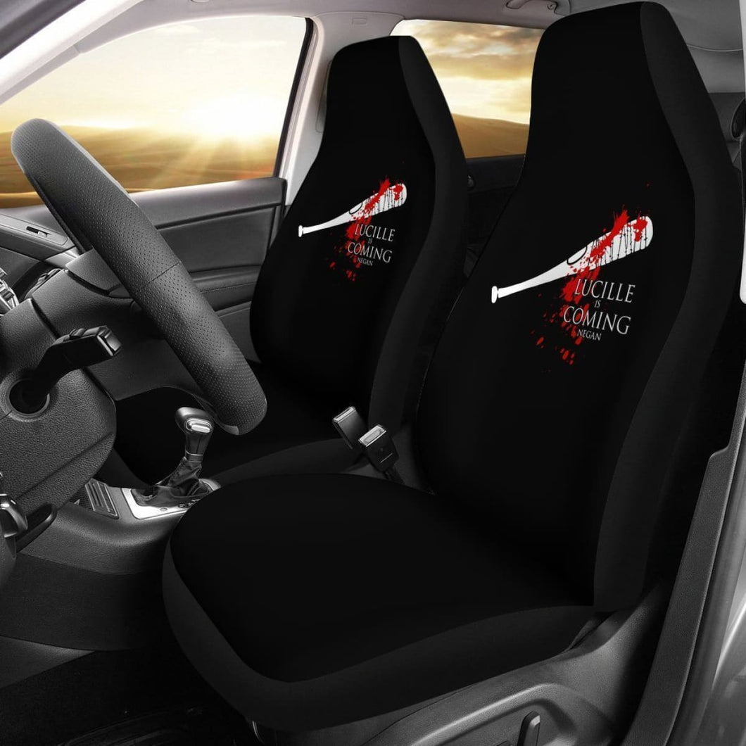 The Walking Dead Lucille Is Coming Car Seat Covers Universal Fit 225721 - CarInspirations