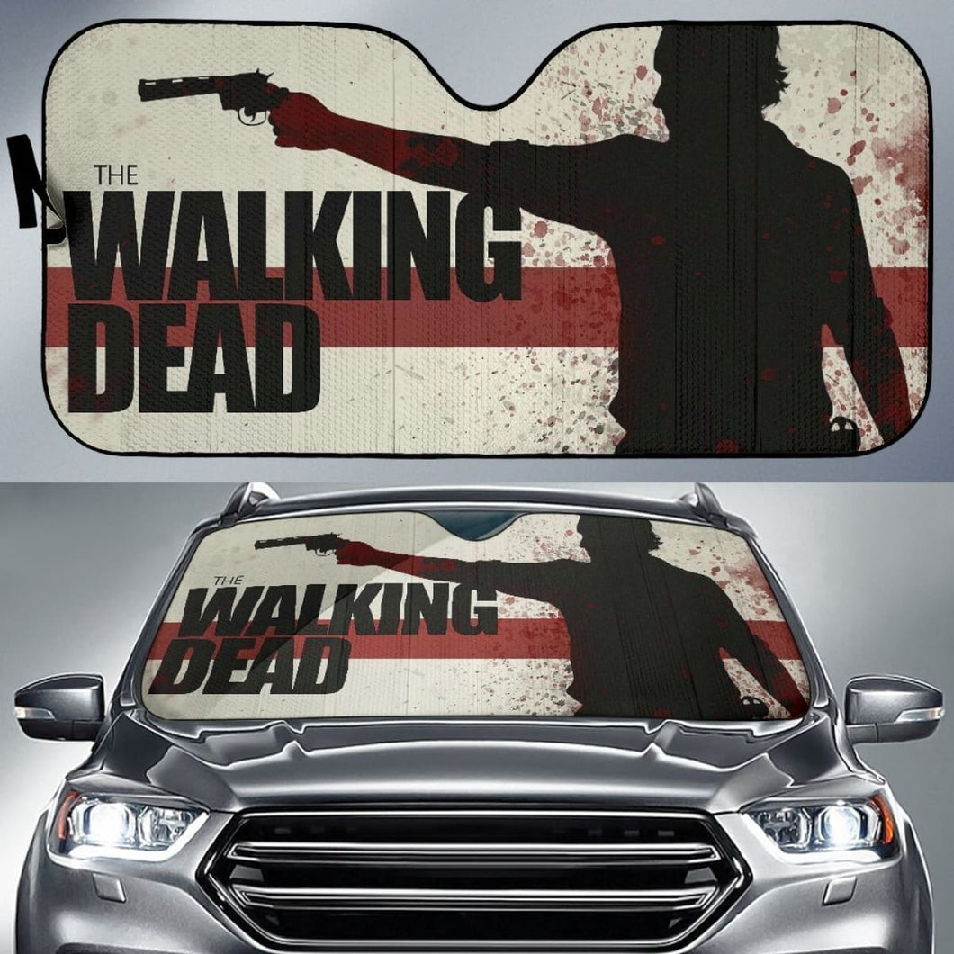The Walking Dead Shoot Auto Sun Shade Mn05 Universal Fit 111204 - CarInspirations