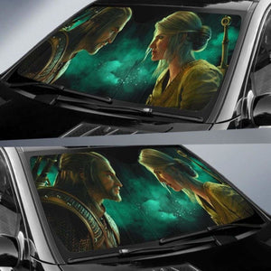 The Witcher 3 Wild Hunt Auto Sun Shades 918b Universal Fit - CarInspirations