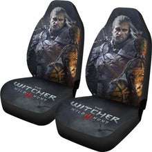 Load image into Gallery viewer, The Witcher 3: Wild Hunt Geralt Car Seat Covers Gaming 3D Universal Fit 051012 - CarInspirations