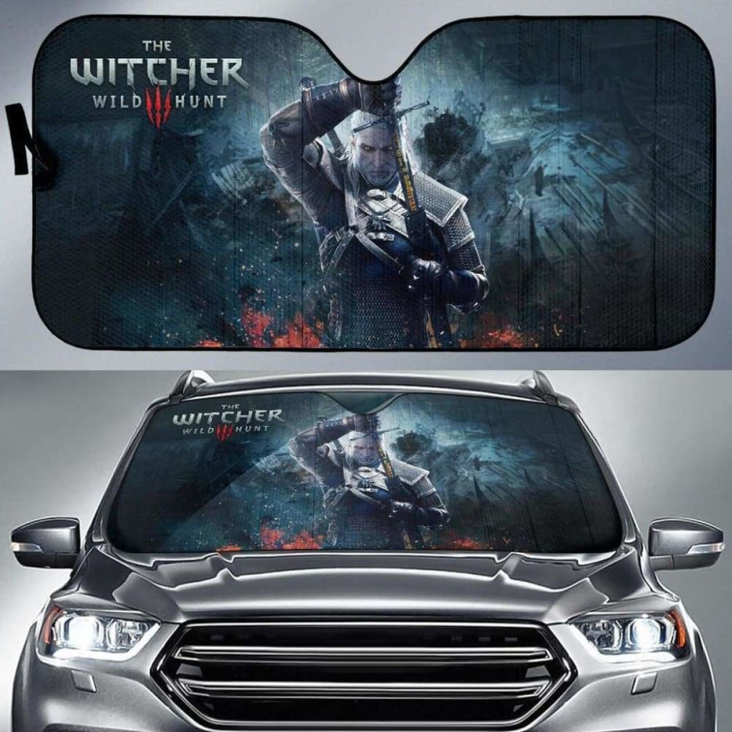 The Witcher 3: Wild Hunt Geralt Car Sun Shades Game Fan Gift Universal Fit 051012 - CarInspirations
