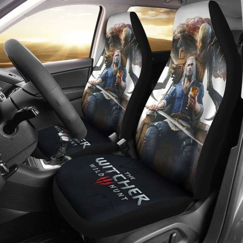 The Witcher 3: Wild Hunt Geralt Game Fan Gift Car Seat Covers Universal Fit 051012 - CarInspirations