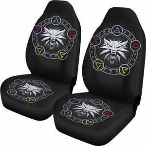 The Witcher Logo Emblem Car Seat Covers Universal Fit 051012 - CarInspirations