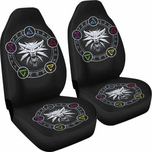 The Witcher Logo Emblem Car Seat Covers Universal Fit 051012 - CarInspirations