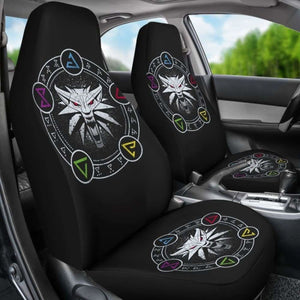 The Witcher Logo Emblem Car Seat Covers Universal Fit 051012 - CarInspirations