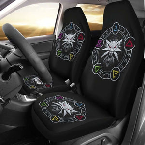 The Witcher Logo Emblem Car Seat Covers Universal Fit 051012 - CarInspirations