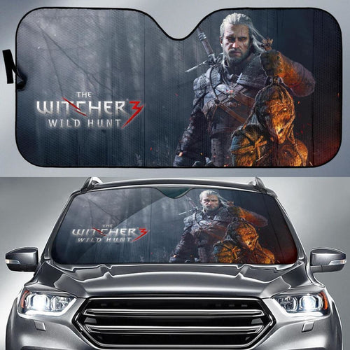 The Witcher Wild Hunt 3 Auto Sun Shade Nh06 Universal Fit 111204 - CarInspirations