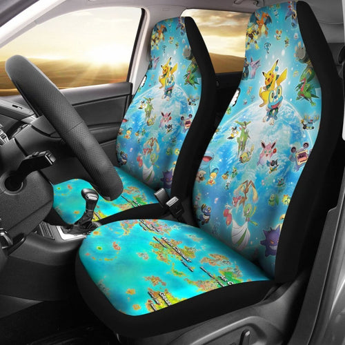The World Of Pokemon Car Seat Covers Lt03 Universal Fit 225721 - CarInspirations