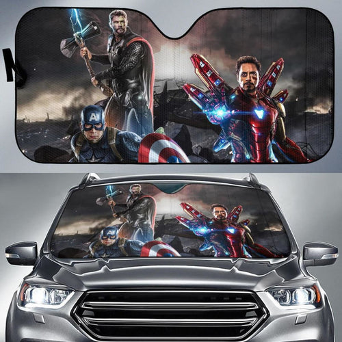Thor Captain America Iron Man Auto Sun Shade Mn05 Universal Fit 111204 - CarInspirations