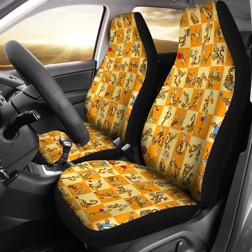 Tigger Pattern Car Seat Covers 111130 - CarInspirations