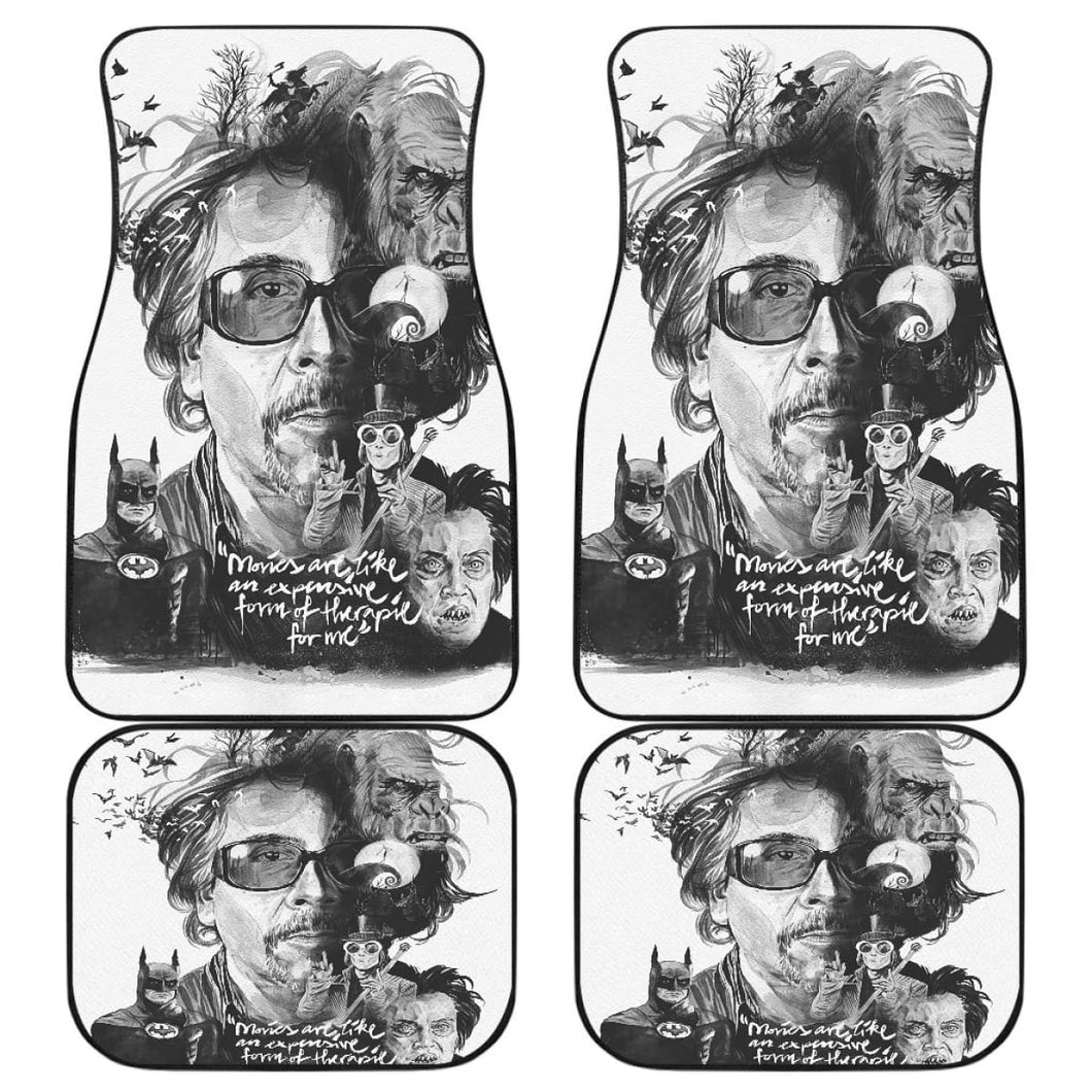 Tim Burton Art Car Floor Mats Amazing Gift Ideas H040520 Universal Fit 225311 - CarInspirations