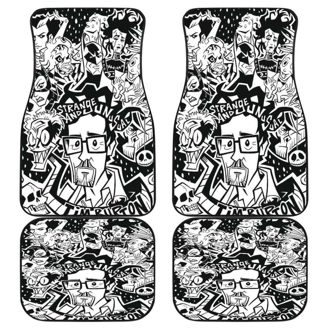Tim Burton Cartoon Car Floor Mats Amazing Gift Ideas H040520 Universal Fit 225311 - CarInspirations