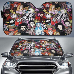 Tim Burton Movie Auto Sun Shades 918b Universal Fit - CarInspirations