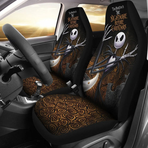 Tim BurtonS The Nightmare Before Christmas Jack Car Seat Covers Lt03 Universal Fit 225721 - CarInspirations