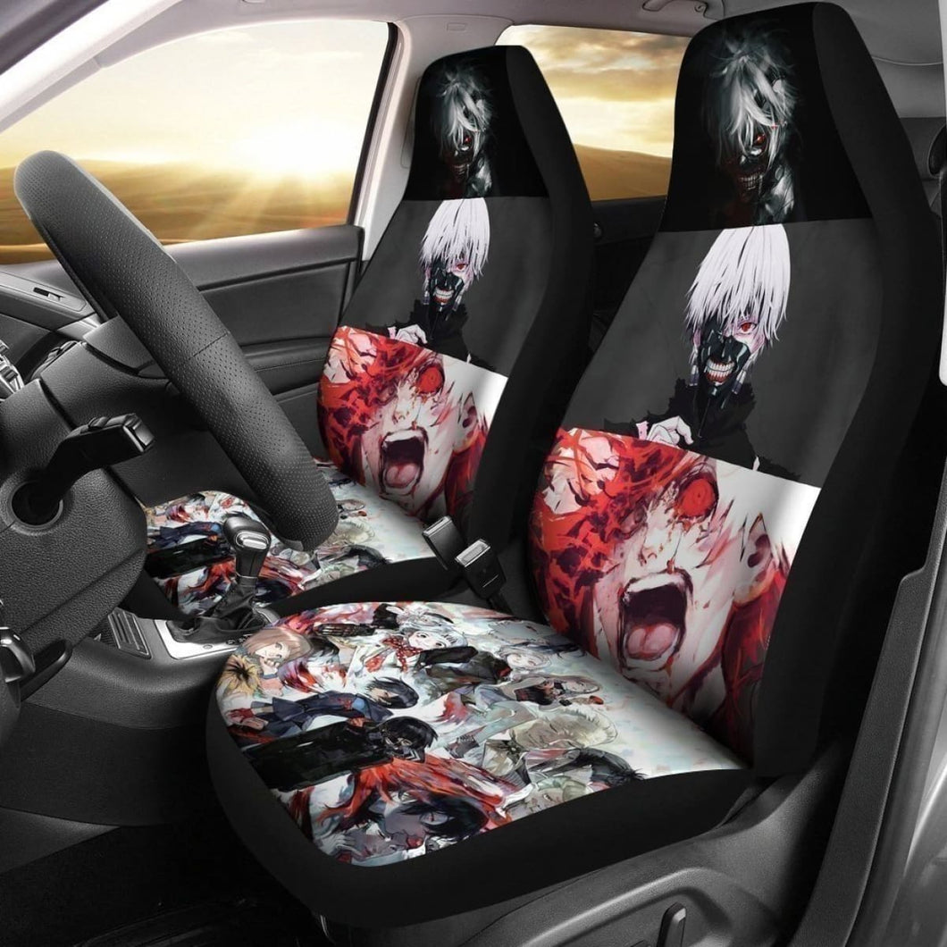 Tokyo Ghoul Car Seat Covers Anime Fan Gift Idea Universal Fit 194801 - CarInspirations