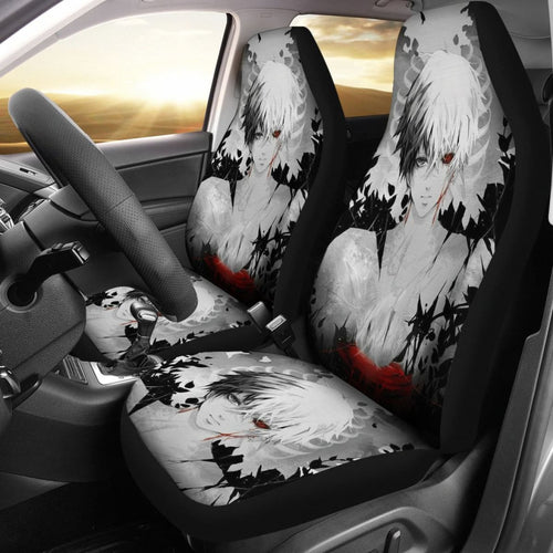 Tokyo Ghoul Ken Kaneki Art Car Seat Covers Anime Fan Gift H051820 Universal Fit 072323 - CarInspirations