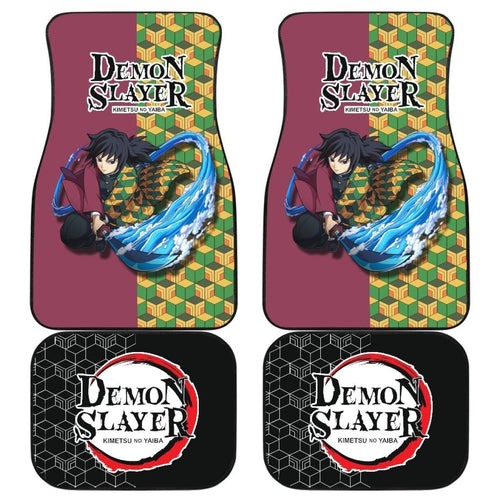 Tomioka Giyuu Demon Slayer Uniform Car Floor Mats Anime Universal Fit 175802 - CarInspirations