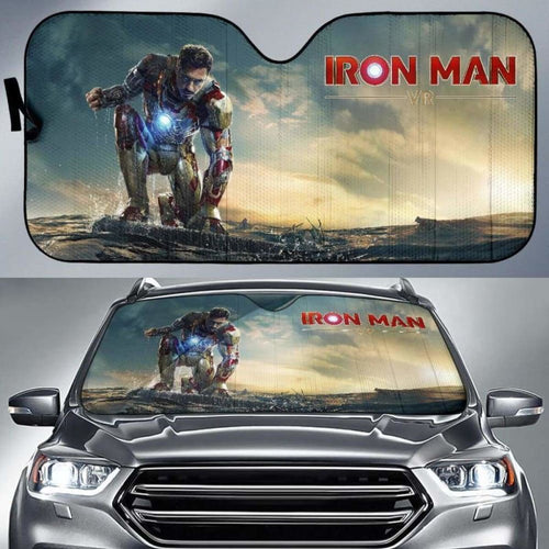 Tony Stark Iron Man Car Sun Shades Movie Fan Gift Universal Fit 051012 - CarInspirations