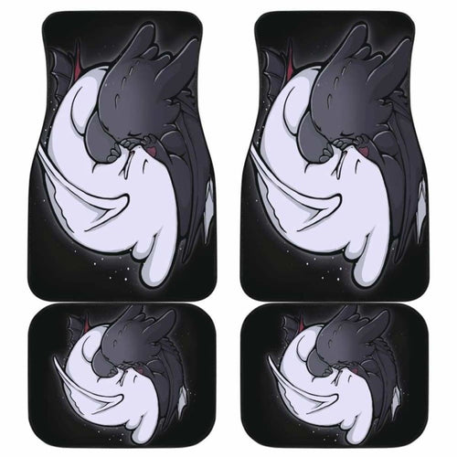 Toothless And Light Fury Car Floor Mats Universal Fit - CarInspirations