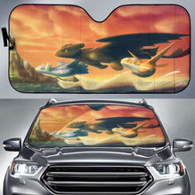 Load image into Gallery viewer, Toothless And Pokemon Car Auto Sun Shades Universal Fit 051312 - CarInspirations