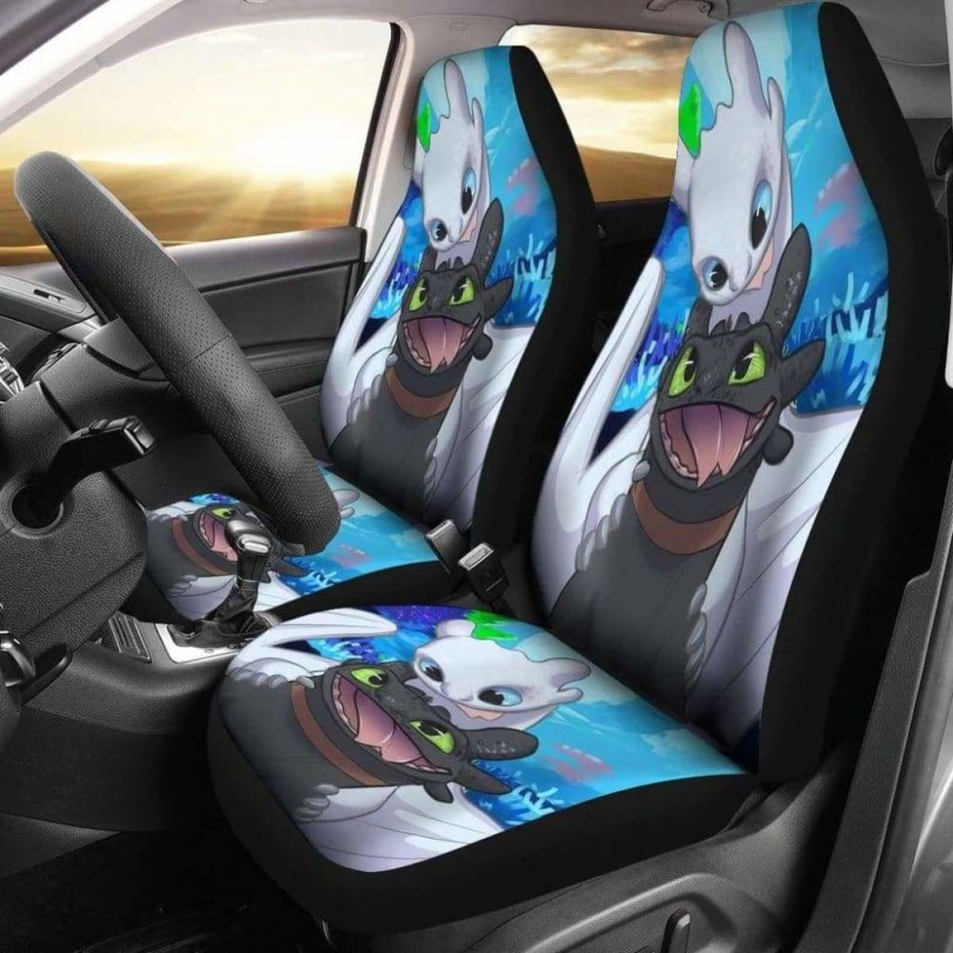 Toothless And The Light Fury Car Seat Covers Universal Fit 051012 - CarInspirations