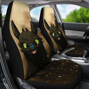 Toothless Car Seat Covers How To Train Your Dragon Cartoon Universal Fit 051012 - CarInspirations