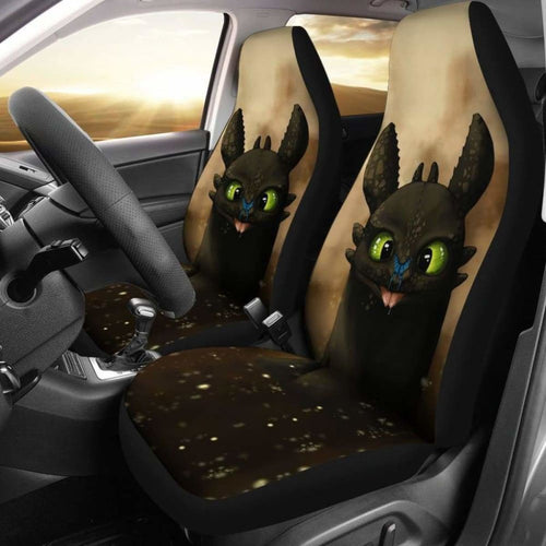 Toothless Car Seat Covers How To Train Your Dragon Cartoon Universal Fit 051012 - CarInspirations