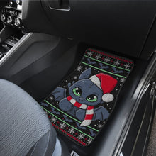 Load image into Gallery viewer, Toothless Christmas Fan Art Car Floor Mats Universal Fit 210212 - CarInspirations