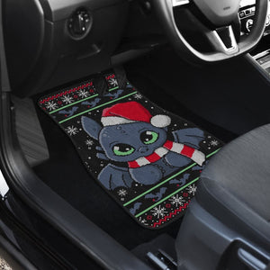 Toothless Christmas Fan Art Car Floor Mats Universal Fit 210212 - CarInspirations