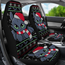 Load image into Gallery viewer, Toothless Christmas Fan Art Car Seat Cover Universal Fit 210212 - CarInspirations