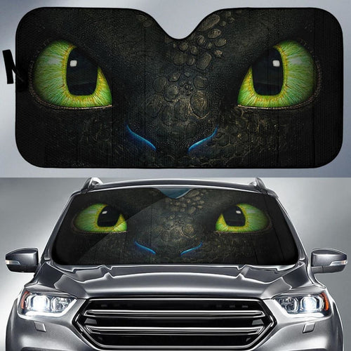 Toothless Dragon Eyes Animate Auto Sun Shade Nh07 Universal Fit 111204 - CarInspirations