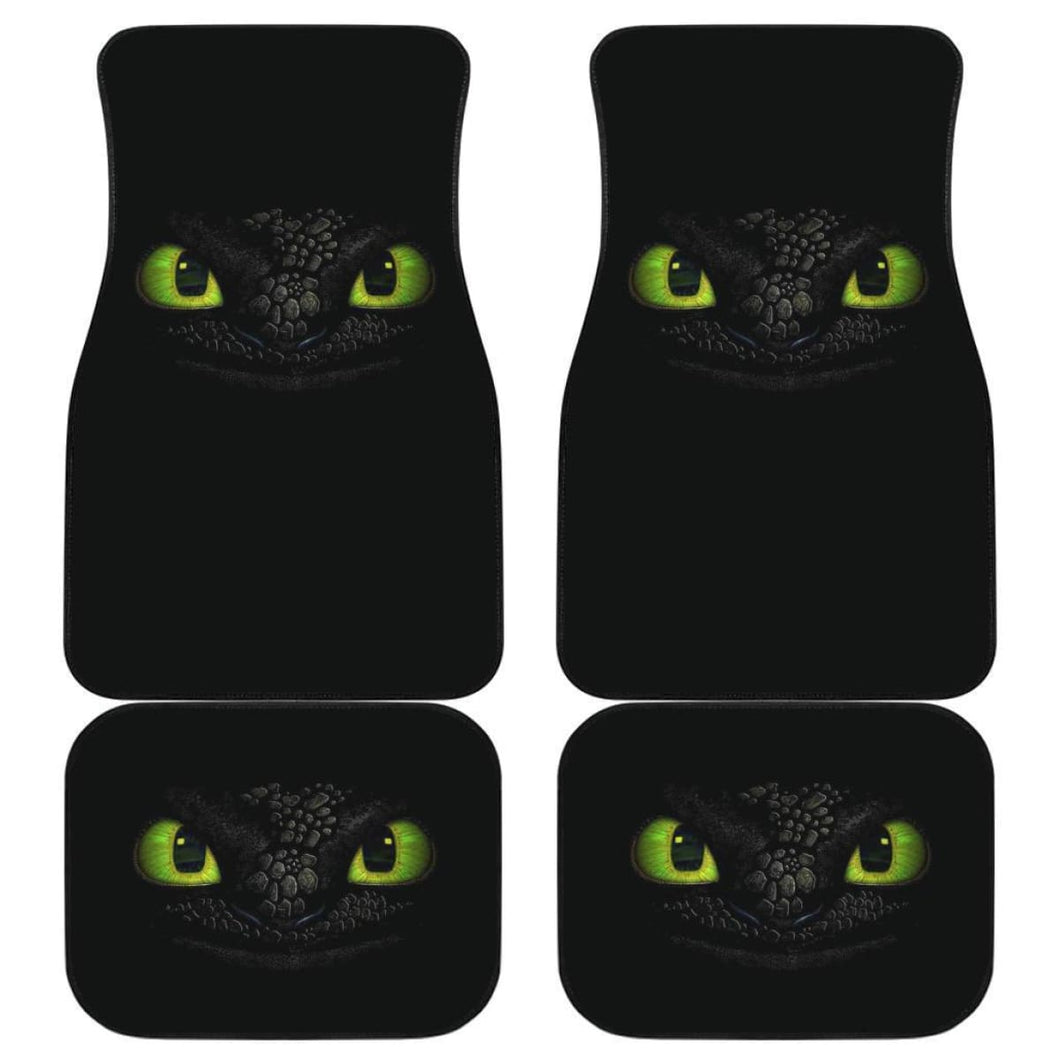 Toothless Eyes Night Car Floor Mats Cartoon Fan Gift H200218 Universal Fit 225311 - CarInspirations