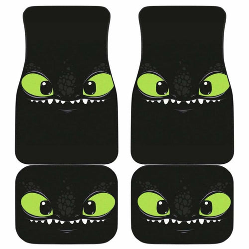 Toothless Funny Car Mats Universal Fit - CarInspirations