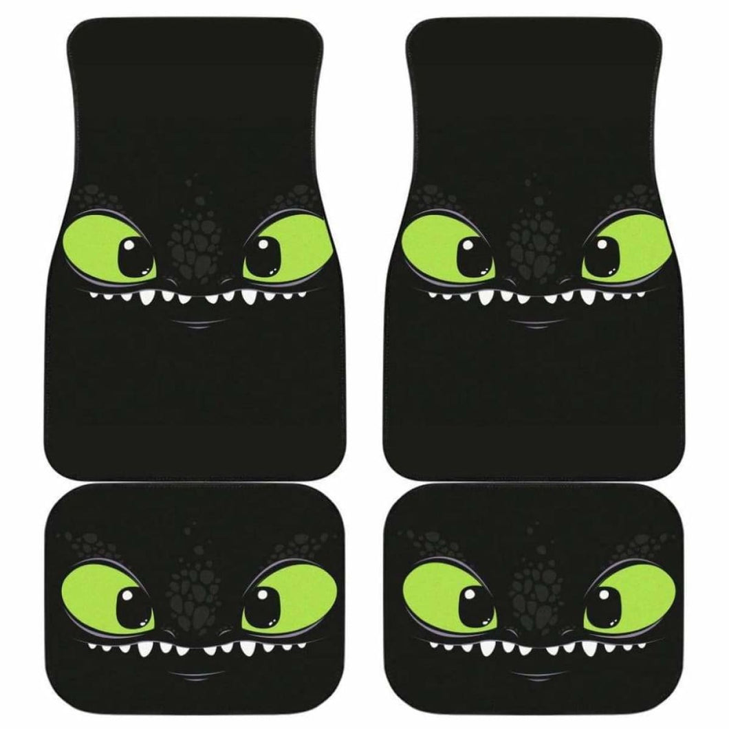 Toothless Funny Car Mats Universal Fit - CarInspirations
