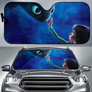 Toothless & Heccup Animate Auto Sun Shade Nh07 Universal Fit 111204 - CarInspirations