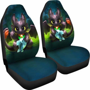 Toothless How To Train Your Dragon Car Seat Covers Universal Fit 051312 - CarInspirations