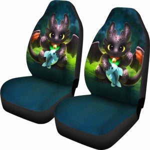 Toothless How To Train Your Dragon Car Seat Covers Universal Fit 051312 - CarInspirations