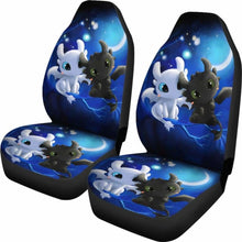 Load image into Gallery viewer, Toothless Night Fury Vs Light Fury Car Seat Covers Universal Fit 051012 - CarInspirations