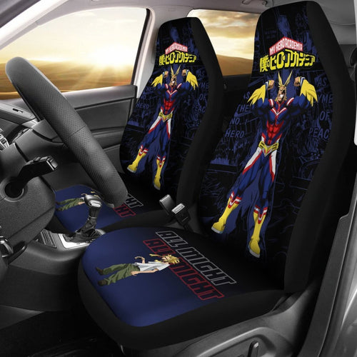 Toshinori Yagi My Hero Academia Car Seat Covers Anime Mixed Manga Universal Fit 194801 - CarInspirations